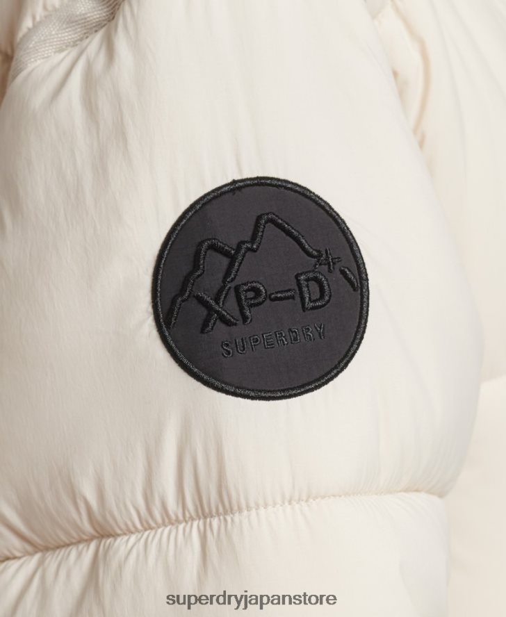 コクーン延縄フグコート 女性 Superdry 衣類 クリーム 2J62PZ5470