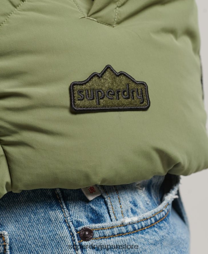 レトロパネル パファージレ 女性 Superdry 衣類 緑 2J62PZ5472