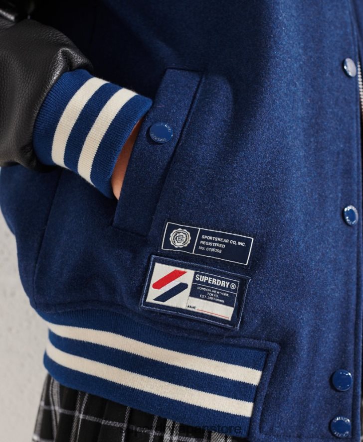 ウール スタジャン 女性 Superdry 衣類 青 2J62PZ5478