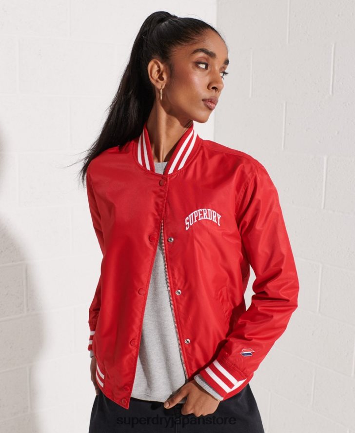 クラシックなスタジャン 女性 Superdry 衣類 赤 2J62PZ5482