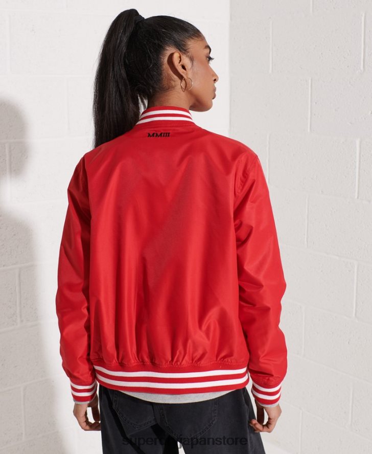 クラシックなスタジャン 女性 Superdry 衣類 赤 2J62PZ5482