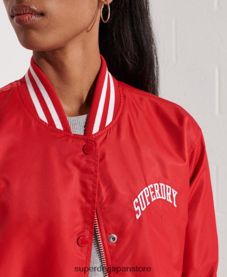 クラシックなスタジャン 女性 Superdry 衣類 赤 2J62PZ5482