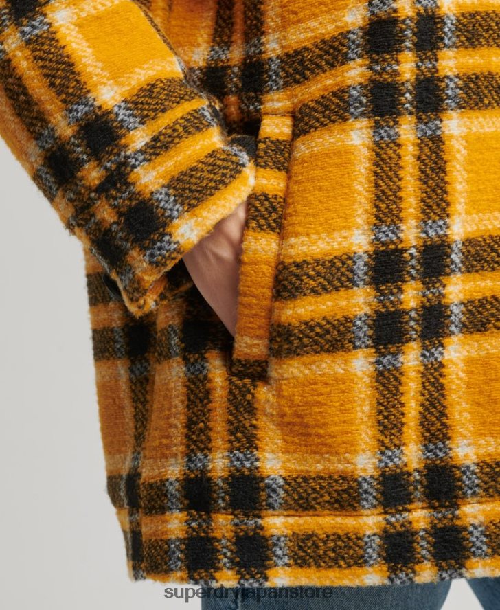 オーバーシャ​​ツジャケット 女性 Superdry 衣類 黄色 2J62PZ5483