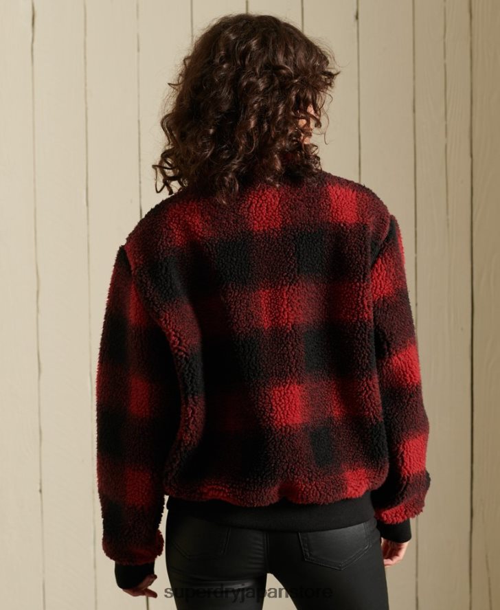 シェルパボンバージャケット 女性 Superdry 衣類 赤 2J62PZ5484