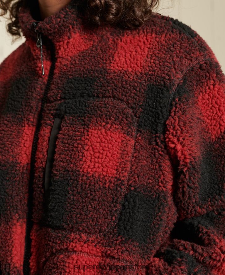 シェルパボンバージャケット 女性 Superdry 衣類 赤 2J62PZ5484