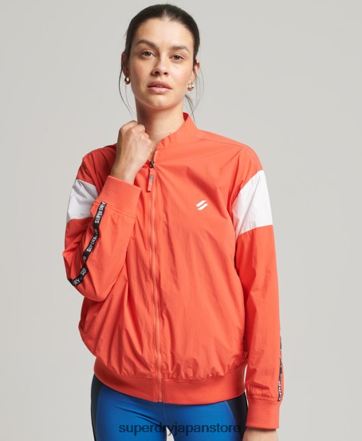 トレイン オーバーサイズ ボンバー ジャケット 女性 Superdry 衣類 コーラル 2J62PZ5489