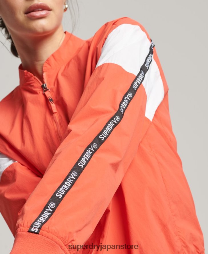 トレイン オーバーサイズ ボンバー ジャケット 女性 Superdry 衣類 コーラル 2J62PZ5489