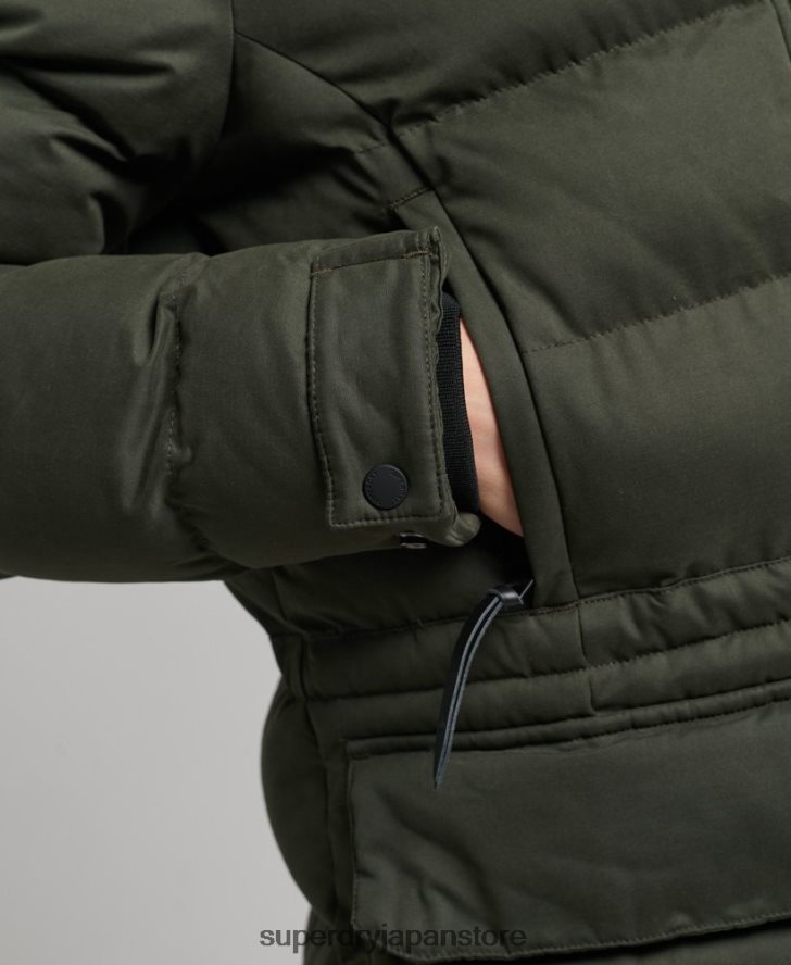 マイクロファイバーエクスペディション延縄パーカーコート 女性 Superdry 衣類 緑 2J62PZ5490