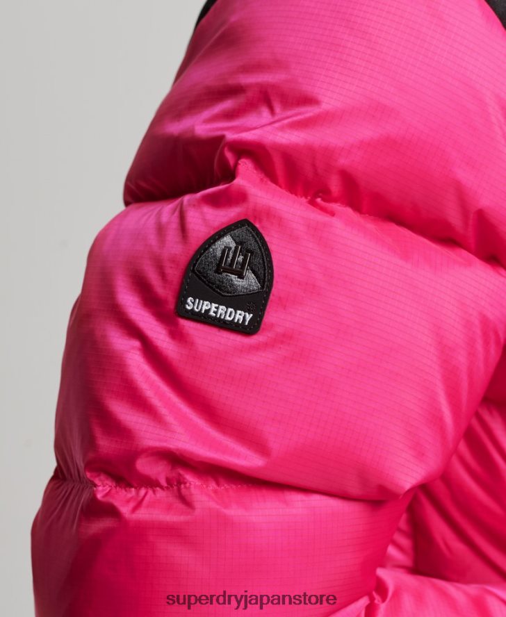 スポーツスタイルのコードパファージャケット 女性 Superdry 衣類 ピンク 2J62PZ5491