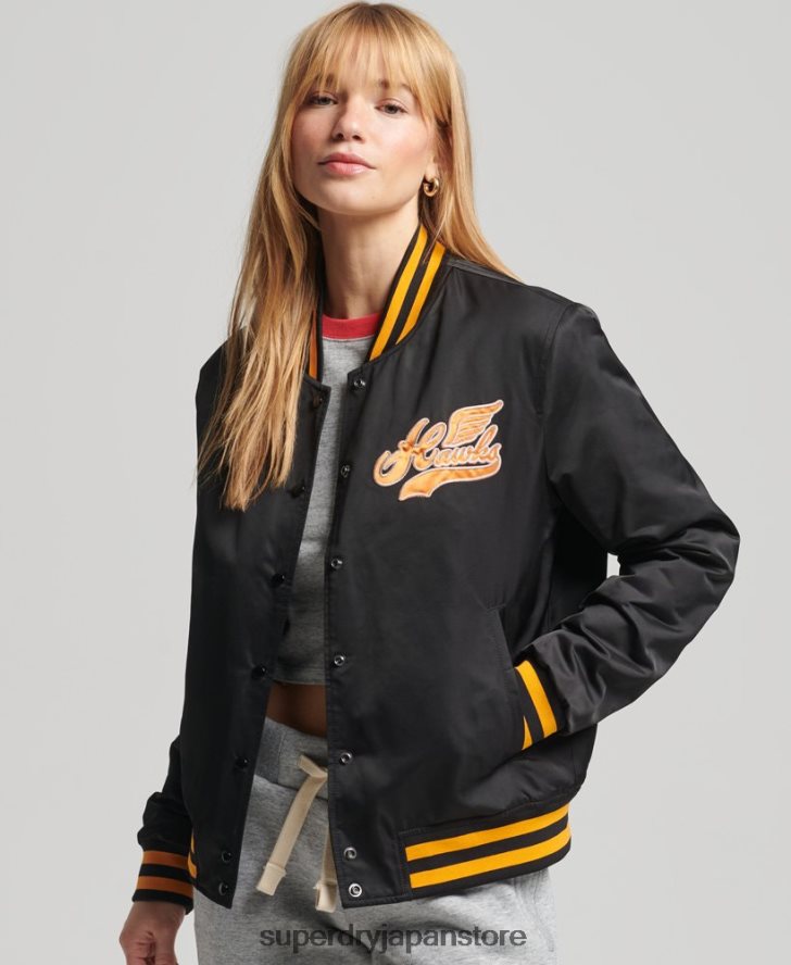 ヴィンテージ代表ボンバージャケット 女性 Superdry 衣類 黒 2J62PZ5492