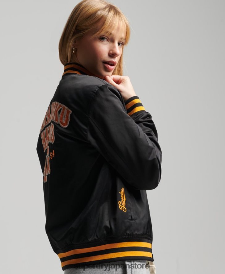 ヴィンテージ代表ボンバージャケット 女性 Superdry 衣類 黒 2J62PZ5492