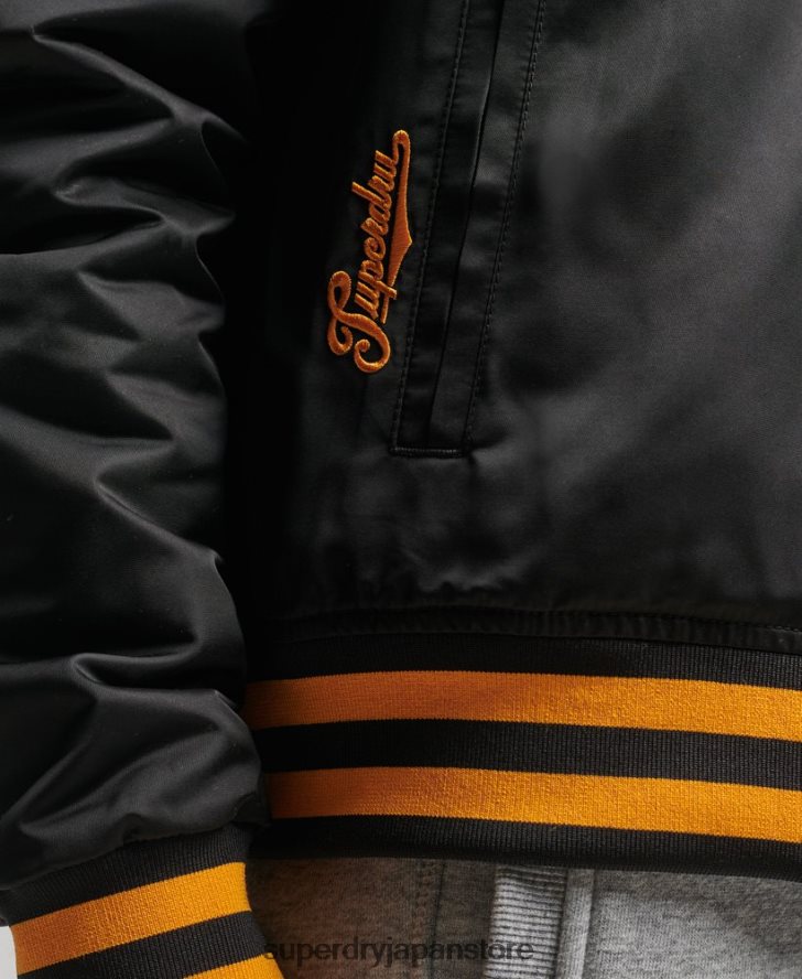ヴィンテージ代表ボンバージャケット 女性 Superdry 衣類 黒 2J62PZ5492