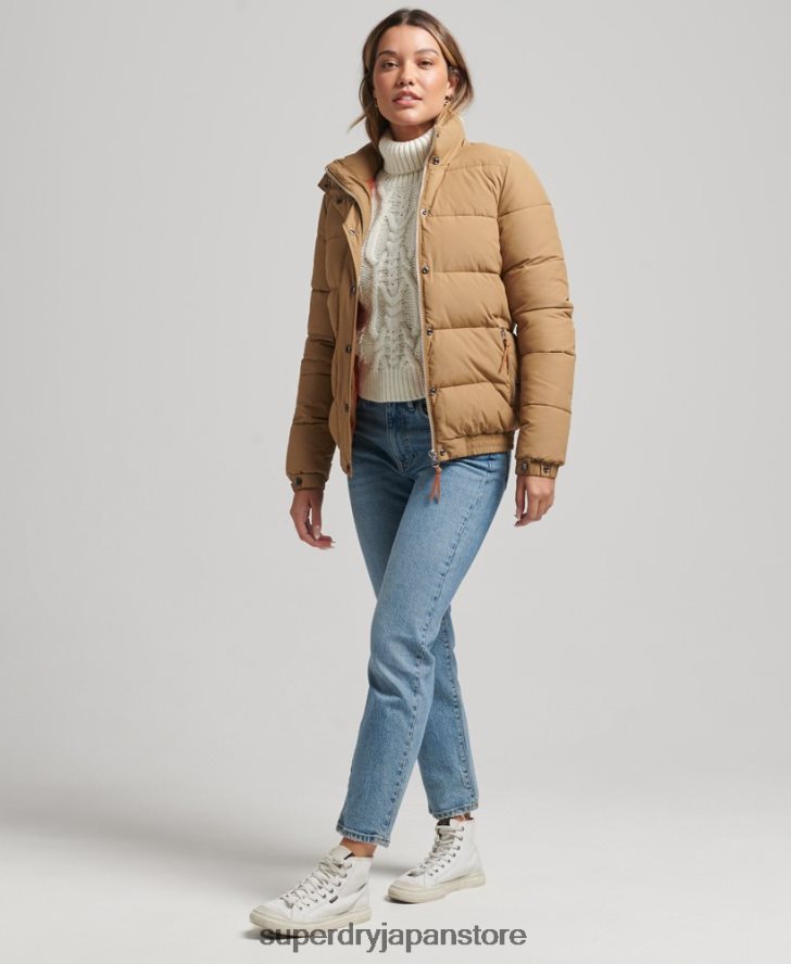 ヴィンテージマウンテンパファージャケット 女性 Superdry 衣類 茶色 2J62PZ5495