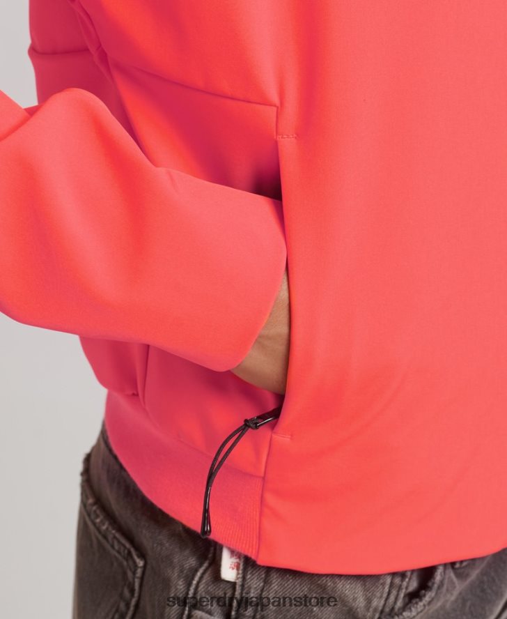 テッククロップソフトシェルジャケット 女性 Superdry 衣類 コーラル 2J62PZ5499