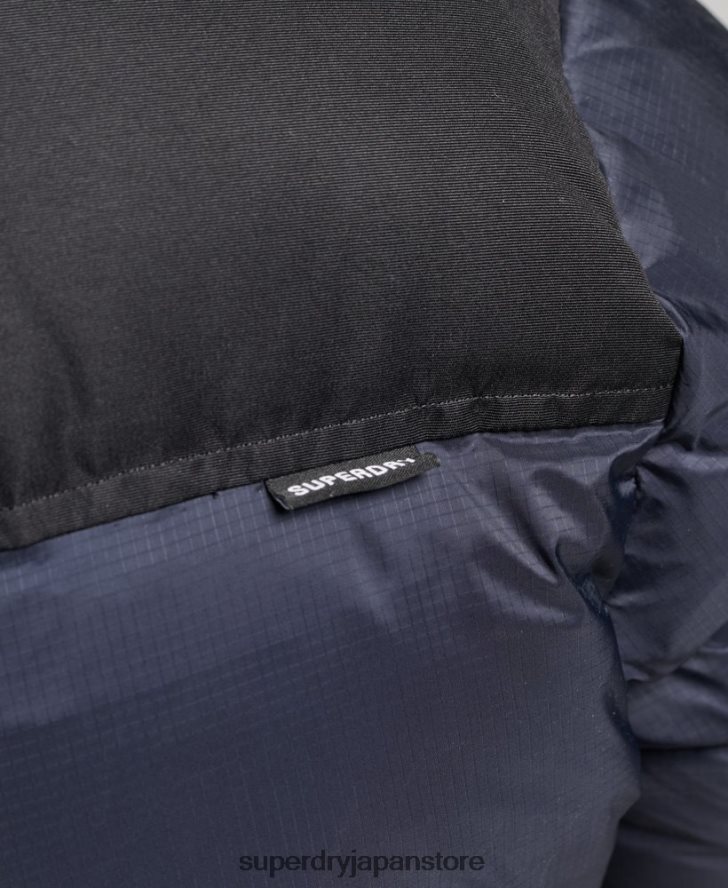 スポーツスタイルのコードパファージャケット 女性 Superdry 衣類 海軍 2J62PZ5507