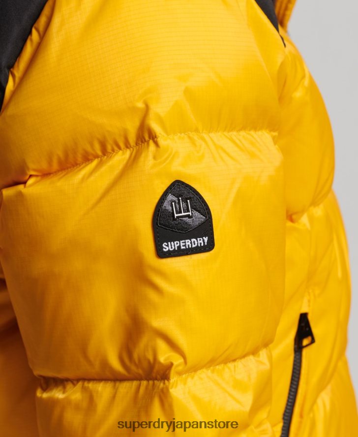 スポーツスタイルのコードパファージャケット 女性 Superdry 衣類 黄色 2J62PZ5511