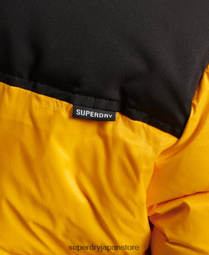 スポーツスタイルのコードパファージャケット 女性 Superdry 衣類 黄色 2J62PZ5511