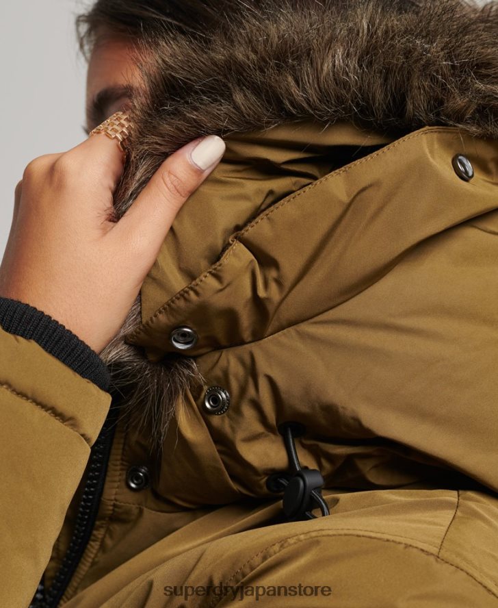 アシュリー エベレスト パーカー コート 女性 Superdry 衣類 緑 2J62PZ5516