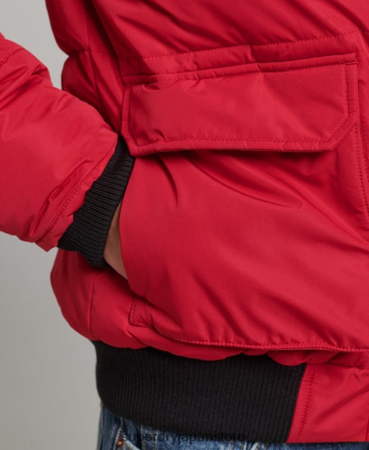 エベレスト エラ ボンバー ジャケット 女性 Superdry 衣類 赤 2J62PZ5517