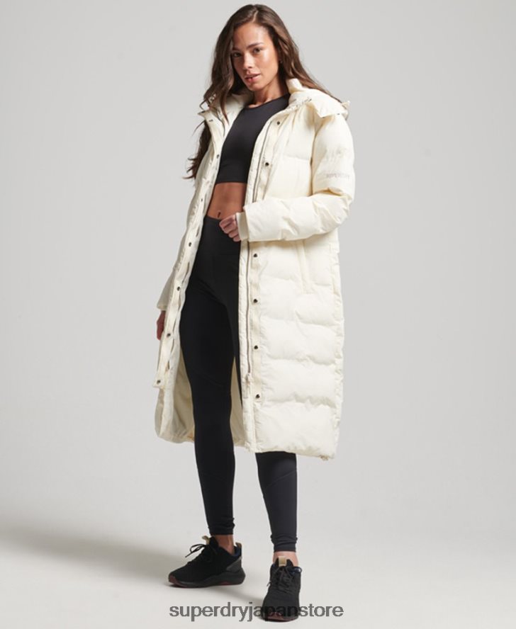 トレイン延縄用パッド入りジャケット 女性 Superdry 衣類 クリーム 2J62PZ5520