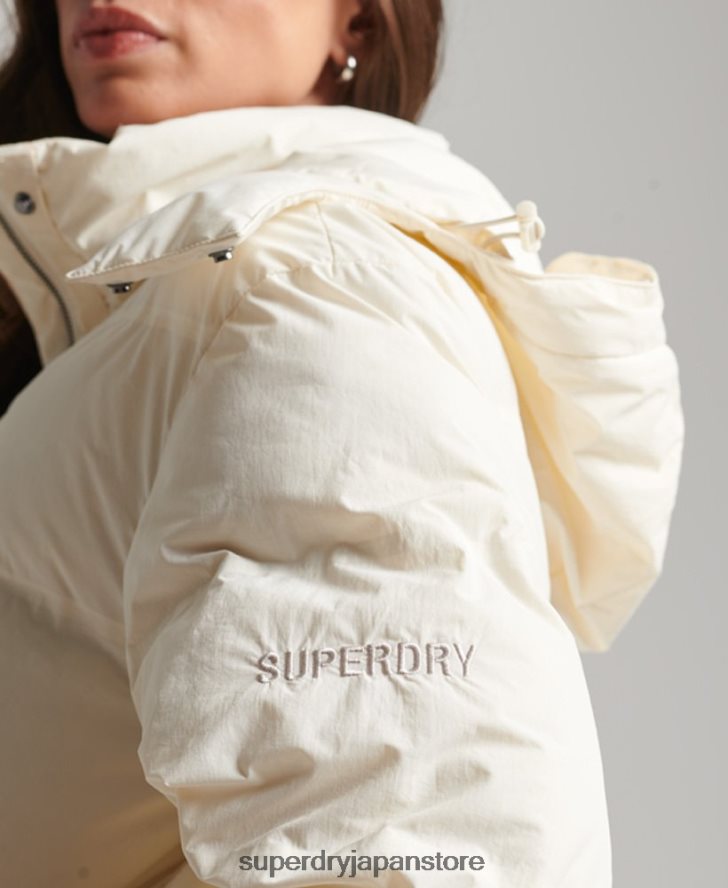 トレイン延縄用パッド入りジャケット 女性 Superdry 衣類 クリーム 2J62PZ5520
