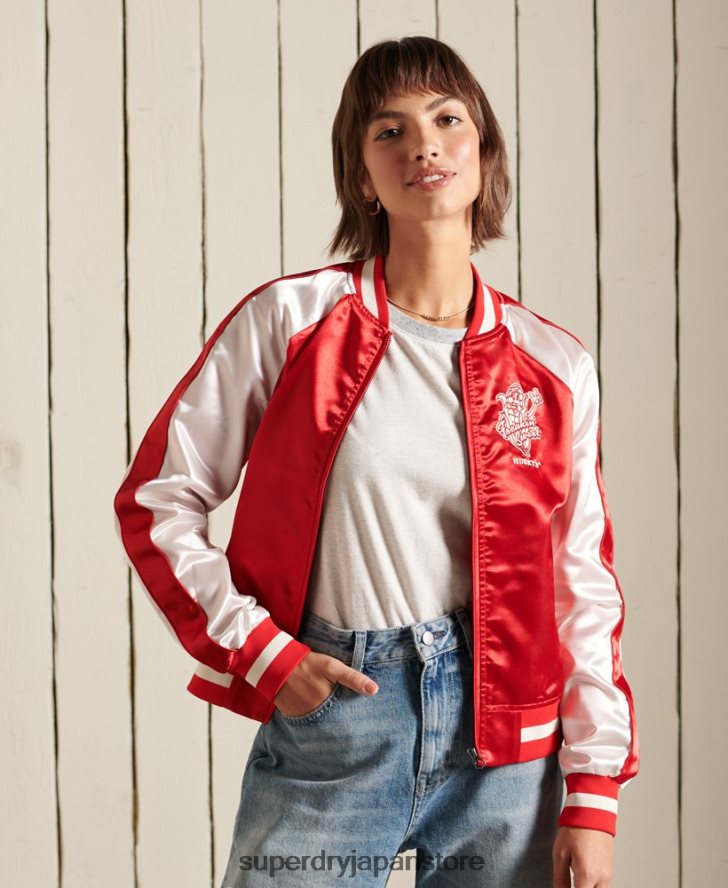 スイカジャケット 女性 Superdry 衣類 赤 2J62PZ5522