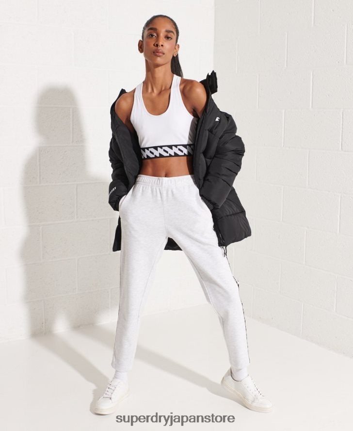延縄スポーツダウンジャケット 女性 Superdry 衣類 黒 2J62PZ5527