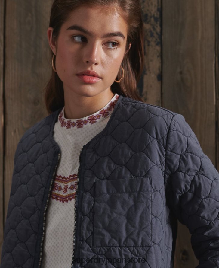 限定版ドライライナージャケット 女性 Superdry 衣類 海軍 2J62PZ5529