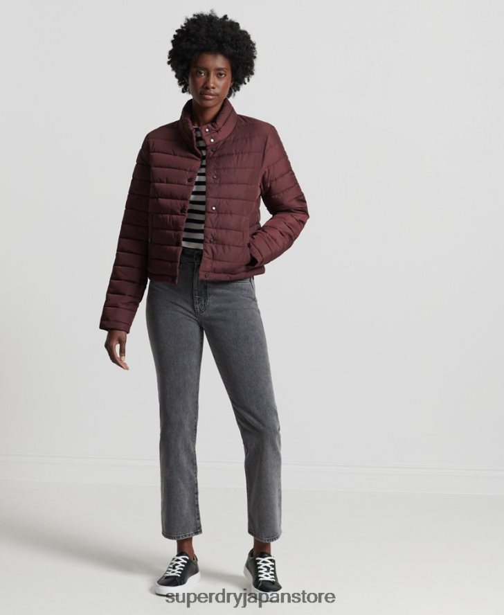 ボクシーフジジャケット 女性 Superdry 衣類 赤 2J62PZ5535