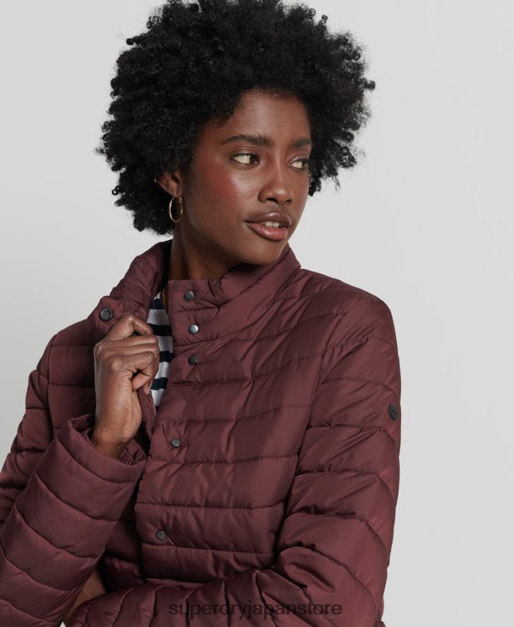 ボクシーフジジャケット 女性 Superdry 衣類 赤 2J62PZ5535