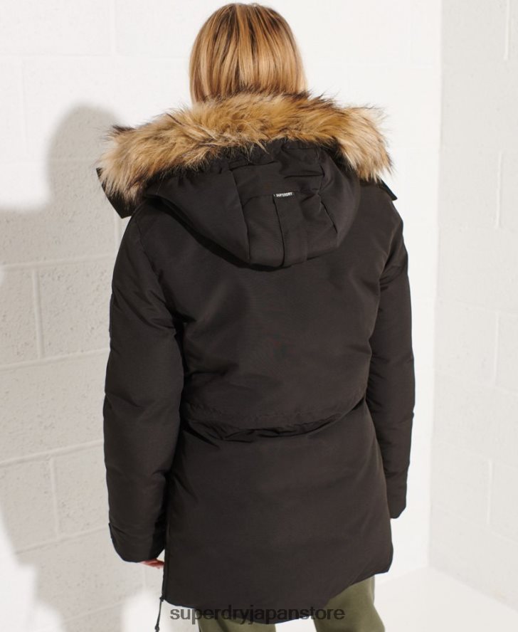 コードエベレストパーカーコート 女性 Superdry 衣類 黒 2J62PZ5537