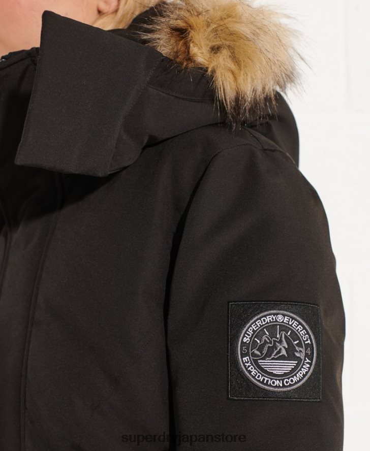 コードエベレストパーカーコート 女性 Superdry 衣類 黒 2J62PZ5537