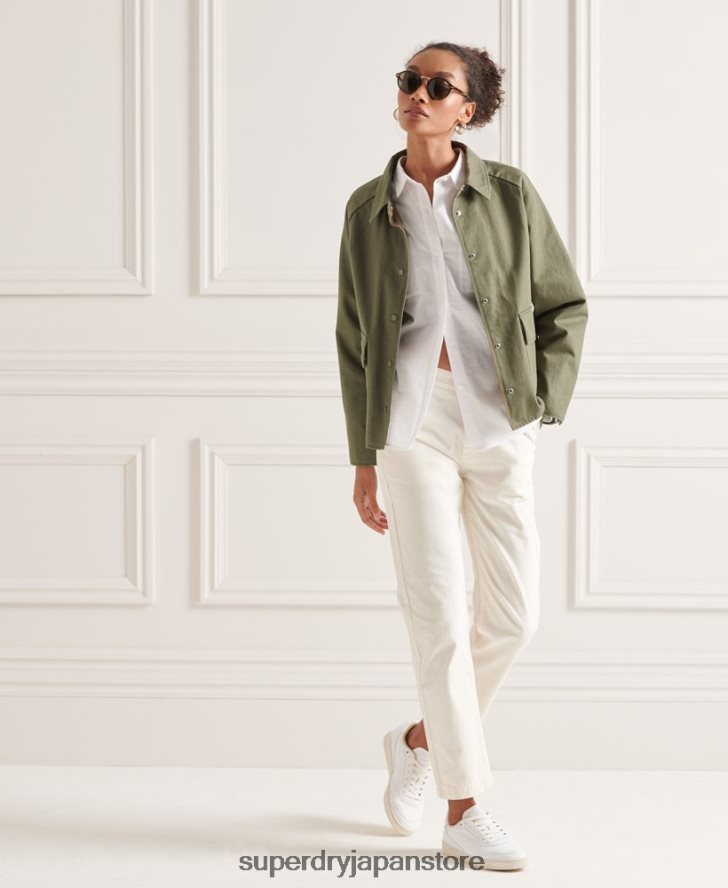 雑用コート 女性 Superdry 衣類 緑 2J62PZ5539