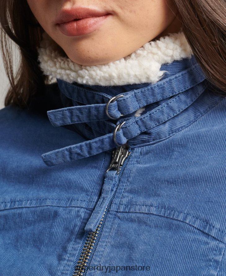 ボルグ裏地付きインディージャケット 女性 Superdry 衣類 青 2J62PZ5557
