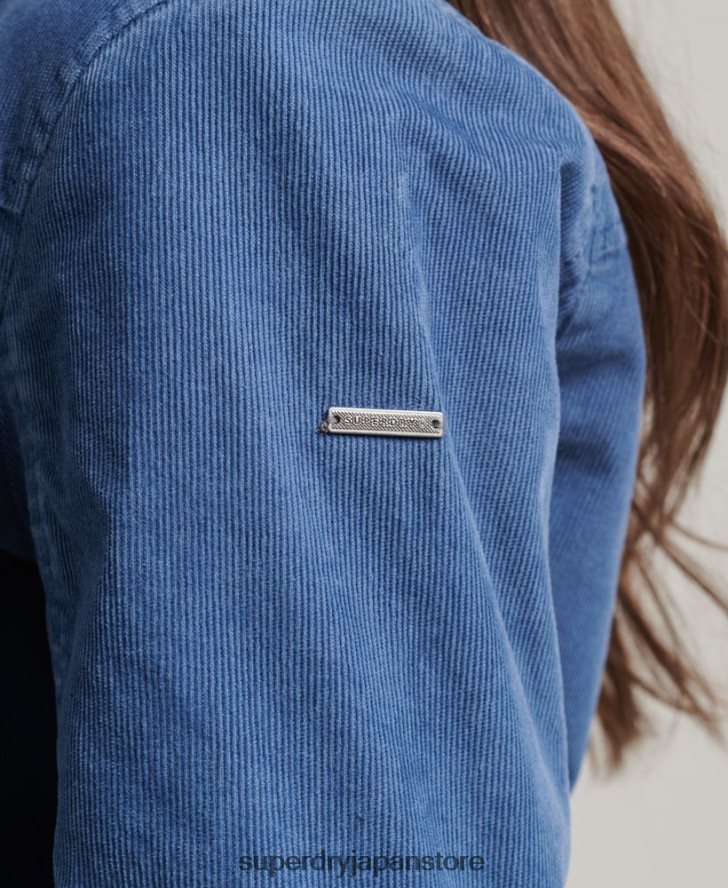 ボルグ裏地付きインディージャケット 女性 Superdry 衣類 青 2J62PZ5557