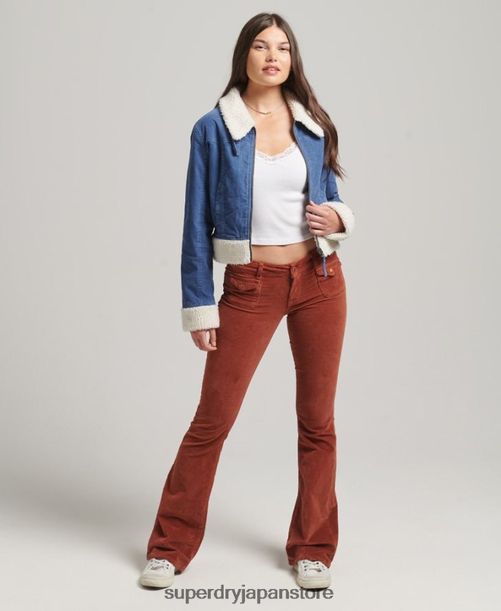ボルグ裏地付きインディージャケット 女性 Superdry 衣類 青 2J62PZ5557
