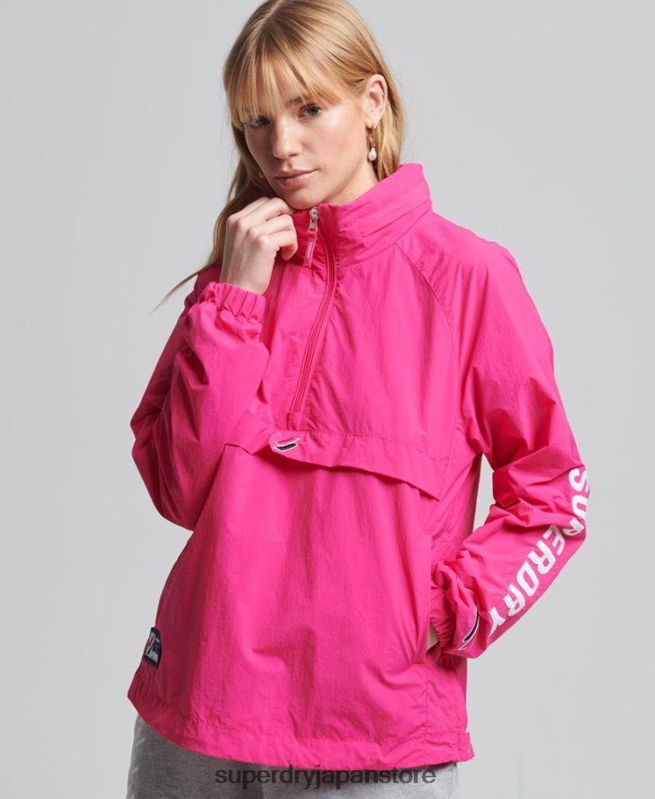 コードに不可欠なグラフィックのオーバーヘッド 女性 Superdry 衣類 ピンク 2J62PZ5560