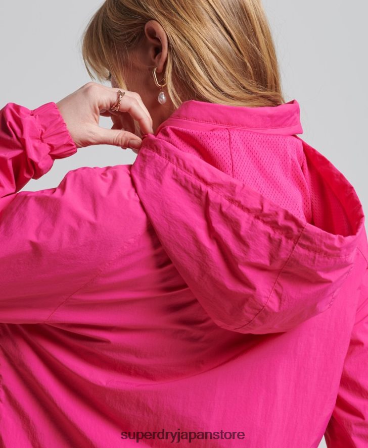 コードに不可欠なグラフィックのオーバーヘッド 女性 Superdry 衣類 ピンク 2J62PZ5560