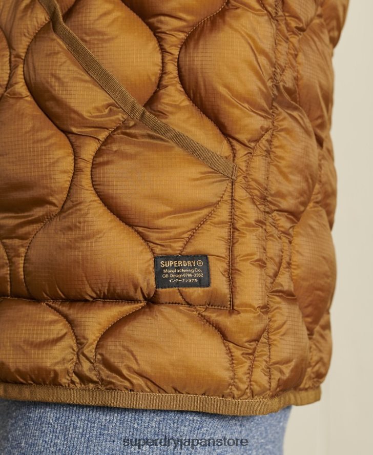 オーバーサイズライナーボンバージャケット 女性 Superdry 衣類 黄褐色 2J62PZ5562