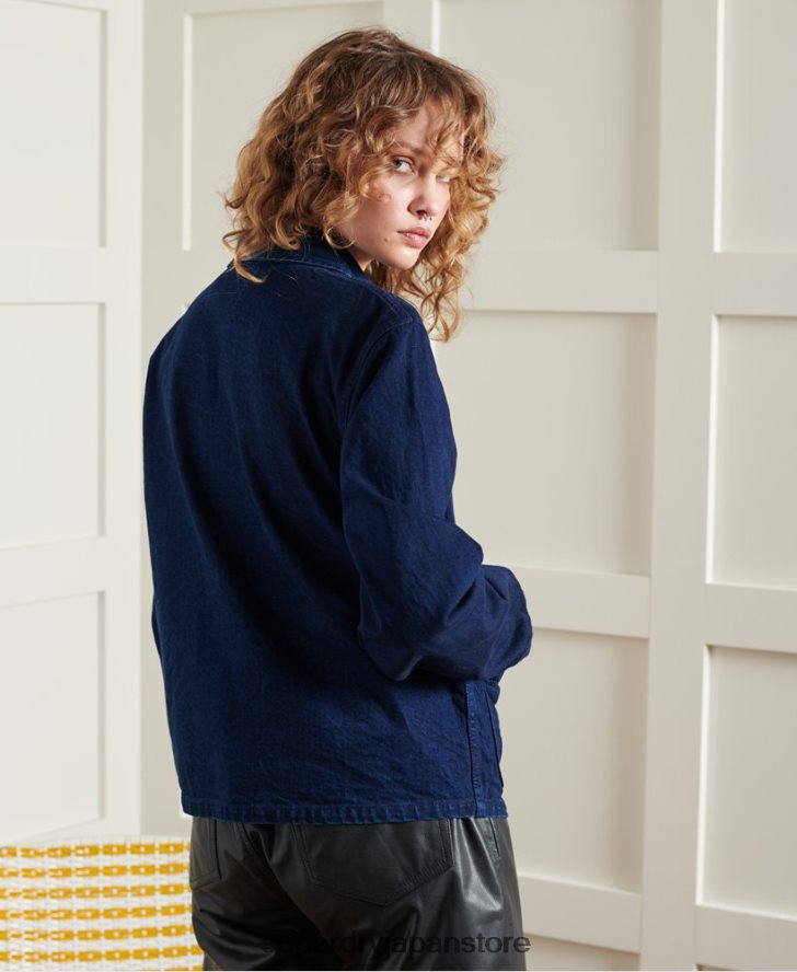 限定版ドライアーティストジャケット 女性 Superdry 衣類 海軍 2J62PZ5563