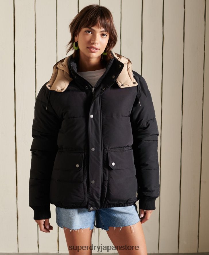 オーバーサイズマウンテンパファージャケット 女性 Superdry 衣類 濃紺 2J62PZ5566