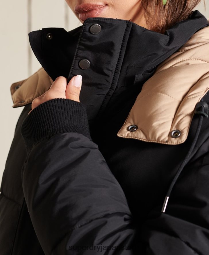 オーバーサイズマウンテンパファージャケット 女性 Superdry 衣類 濃紺 2J62PZ5566