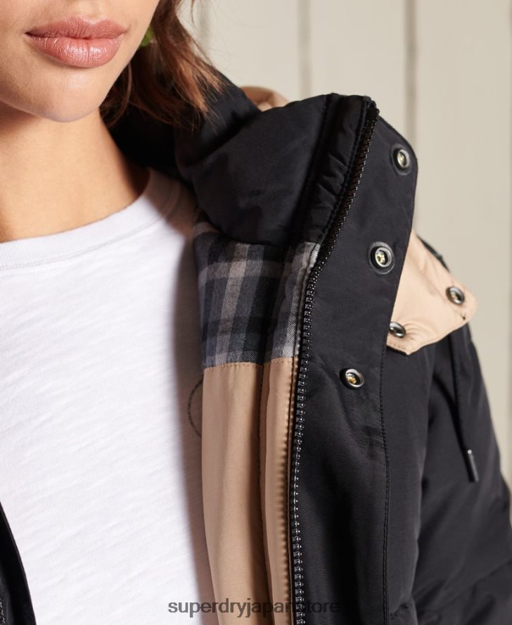 オーバーサイズマウンテンパファージャケット 女性 Superdry 衣類 濃紺 2J62PZ5566