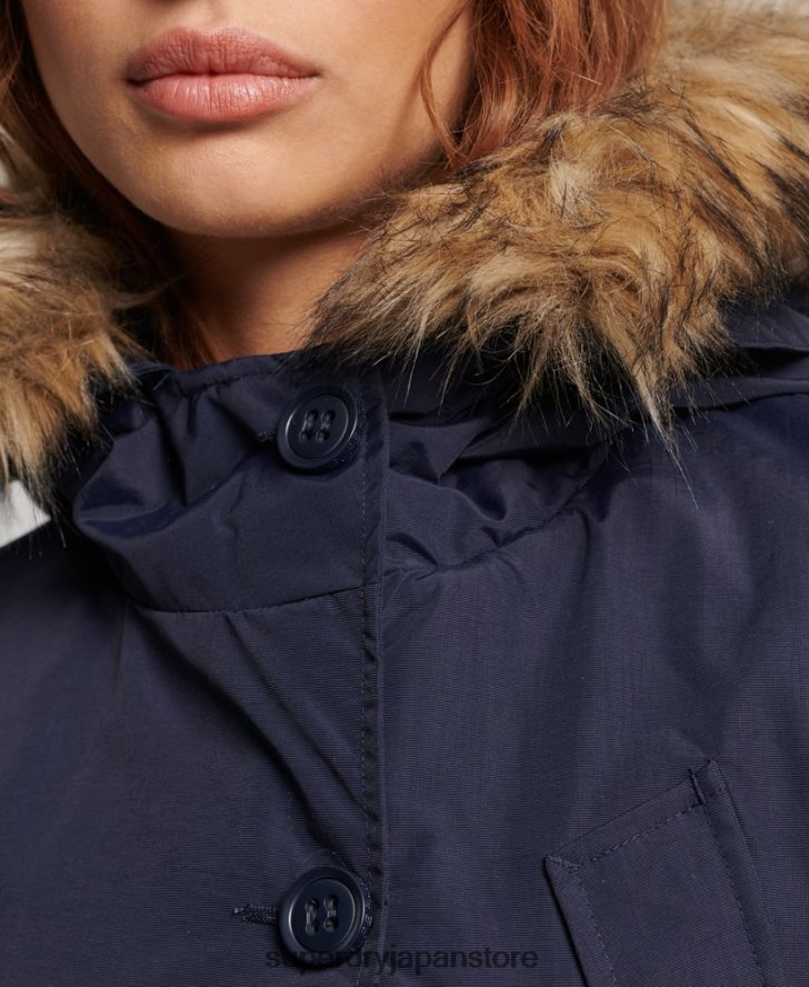 エベレストパーカージャケット 女性 Superdry 衣類 海軍 2J62PZ5570