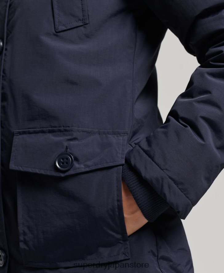 エベレストパーカージャケット 女性 Superdry 衣類 海軍 2J62PZ5570