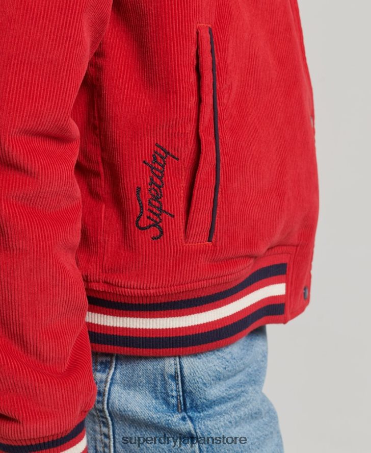 コードコーチボンバージャケット 女性 Superdry 衣類 赤 2J62PZ5580