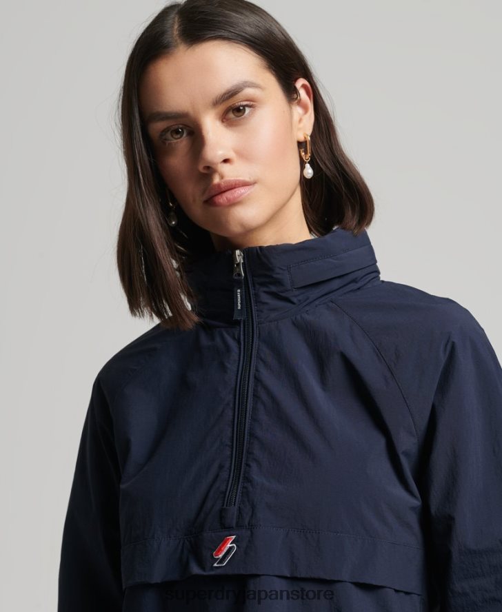 コードに不可欠なグラフィックのオーバーヘッド 女性 Superdry 衣類 海軍 2J62PZ5581