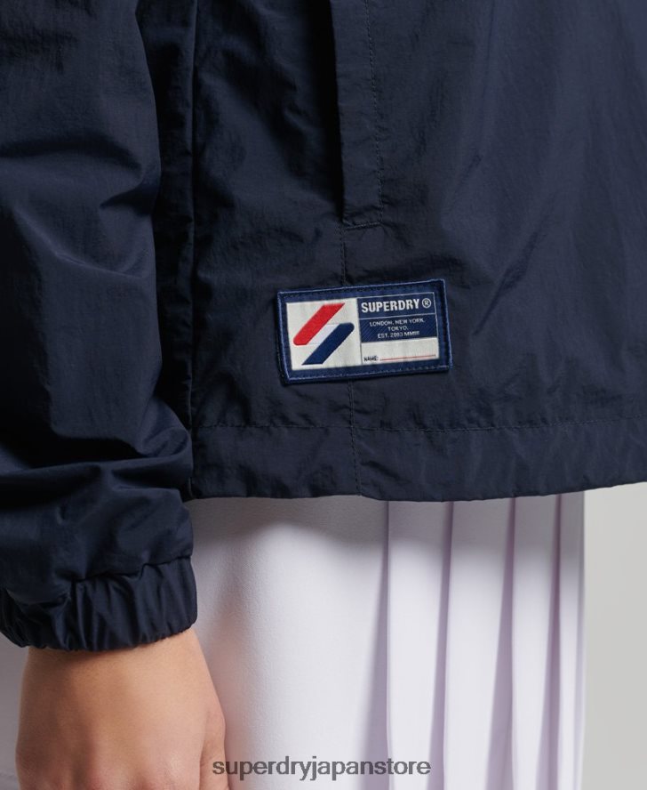 コードに不可欠なグラフィックのオーバーヘッド 女性 Superdry 衣類 海軍 2J62PZ5581