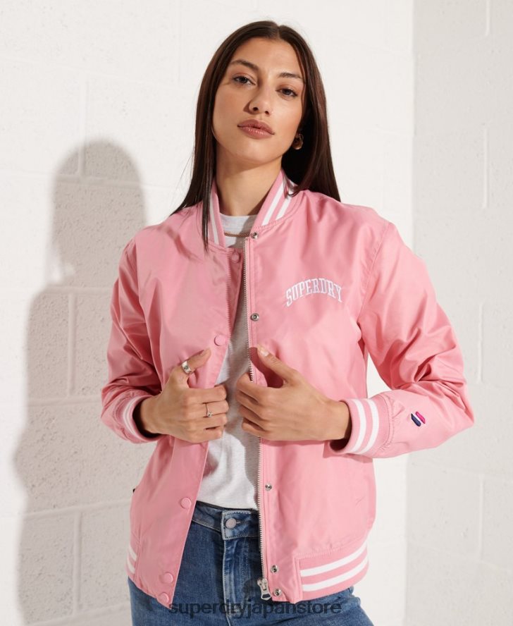 クラシックなスタジャン 女性 Superdry 衣類 ピンク 2J62PZ5582
