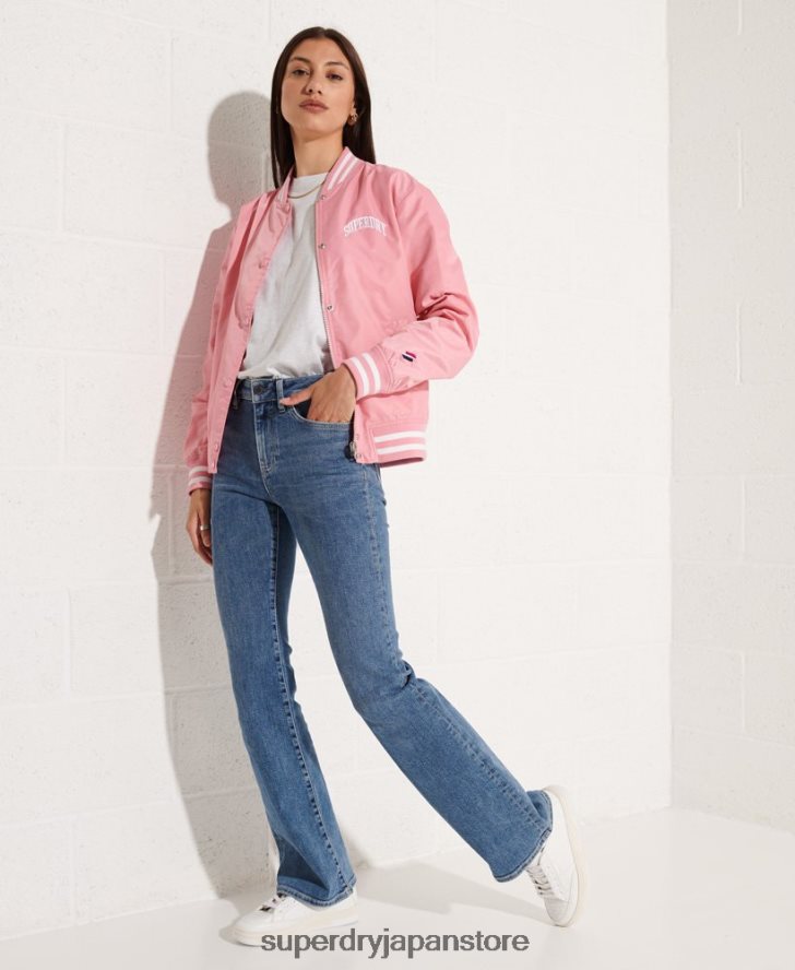 クラシックなスタジャン 女性 Superdry 衣類 ピンク 2J62PZ5582